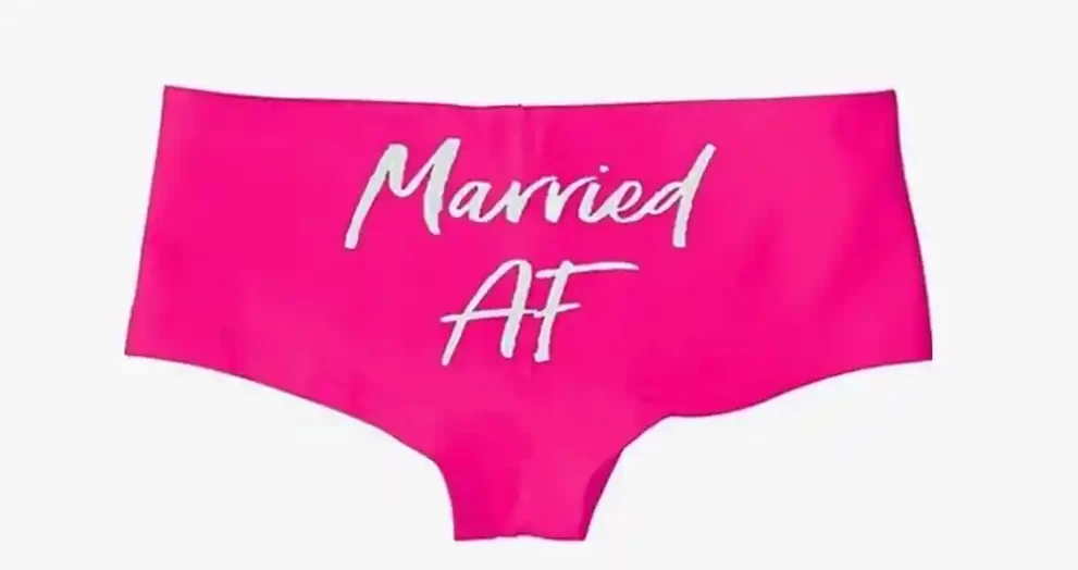 funny underwear for the bride